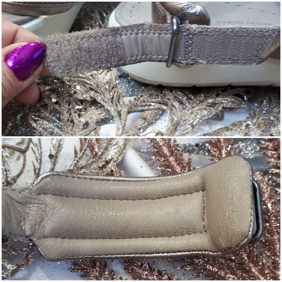 ECCO SOFT 5 3-STRAP SANDAL Rose Gold Size 41 - Picture 4 of 8